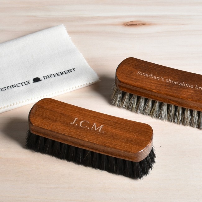 shoe polish and brush set