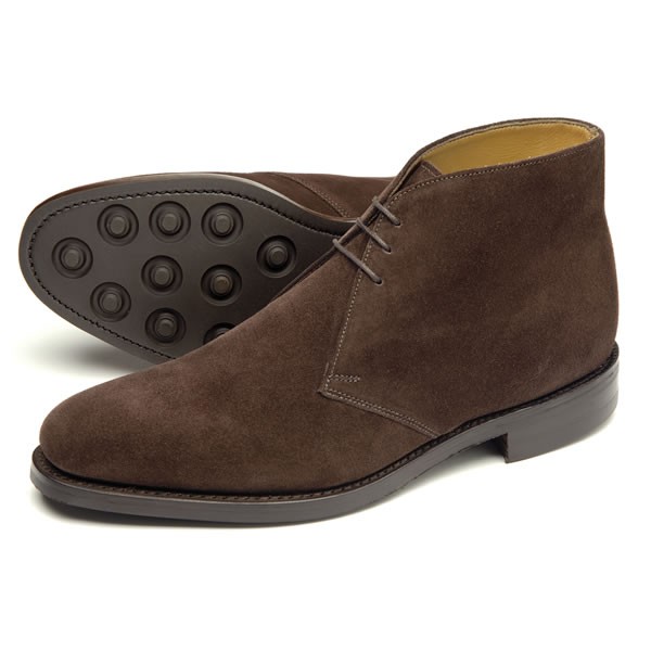 dark brown suede chukka boots