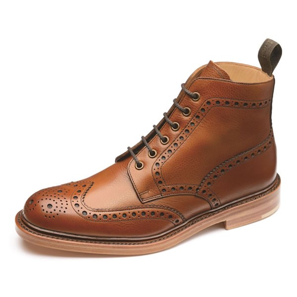 loake bedale brown grain