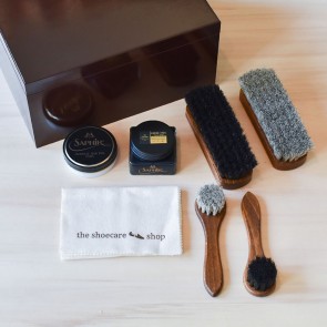 Shoe Care Box Brown - Incl. Set